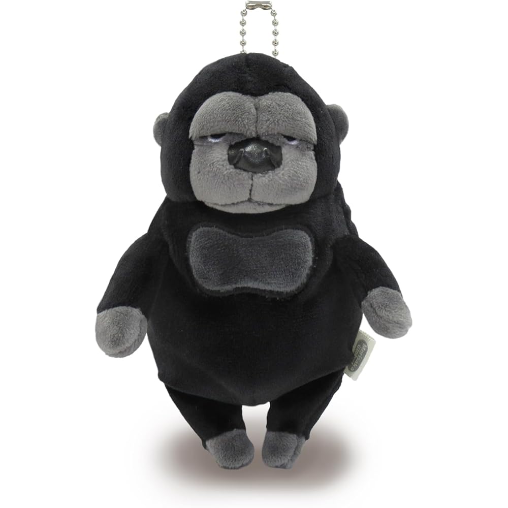 

Morisaka Global Mochigori Mini Gorilla Plush Toy 7x5x14cm Soft Touch Cute Animal Mochi Series MOGO-0088