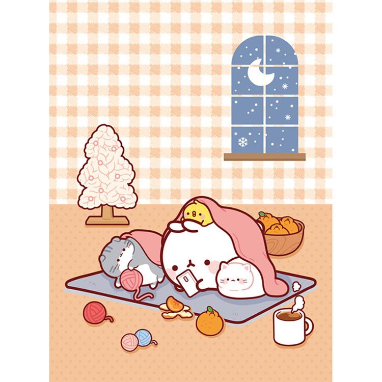 Пазл из 150 деталей - Уютная зима (включает открытку) — фото 2