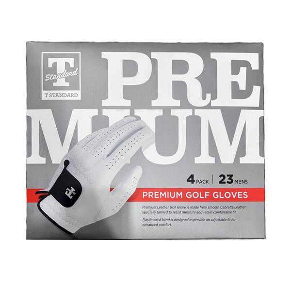 T Standard Premium Cabretta Sheepskin Golf Gloves 4 Packs 22