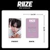 RIIZE Galaxy Benefit Photocard Collection: RISE and REALIZE Chinese Card Back SR Edition