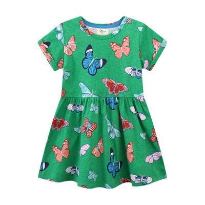 Summer Girls Dress Girls Cartoon Knitted Dress Children's Clothes