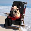 Ultra-Soft Beach Towel with Friday the 13th Theme,Ideal for Pool - Camping, Diving - Perfect Travel Essential, Vibrant Beach Towel.