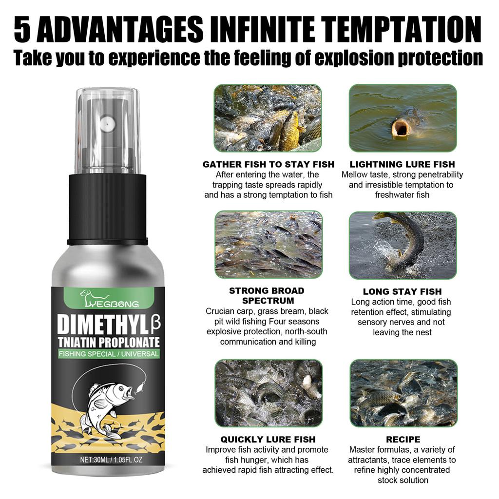 Strong Penetration Portable Fish Attractants Spray Fishing Accessories for Improving Fishing Efficiency