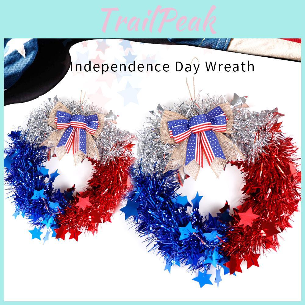 Atemberaubender Unabhängigkeitstag-Kranz mit Schleife zur festlichen Heimdekoration
