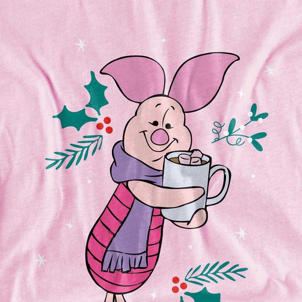 Disney Childrens/Kids Cocoa Piglet Mistletoe T-Shirt