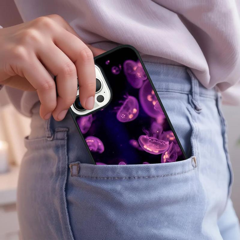 Jellyfish Phone Case For iPhone 17 Air 15 16e 14 13 Pro Max Coque 12 11 Pro Max PLUS cover