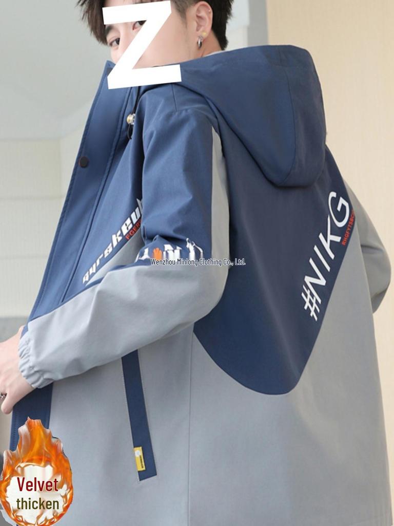 2025 Spring/Autumn Youth Boys' Stylish Casual Jacket for Middle School Students