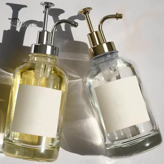 2 Stück 17 Unzen Kaffee-Sirup-Spender, Klarglas-Sirup-Pumpflasche, Kaffee-Bar-Zubehör, Shampoo-Spender für Zuhause, Hotel, Restaurant