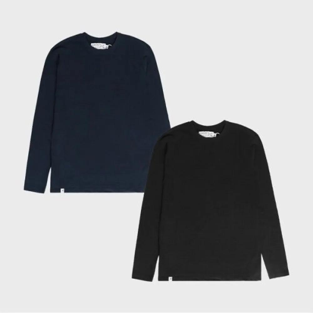 [KANGOL] Recycled Jersey Unisex Long Sleeve T-shirt NAVY