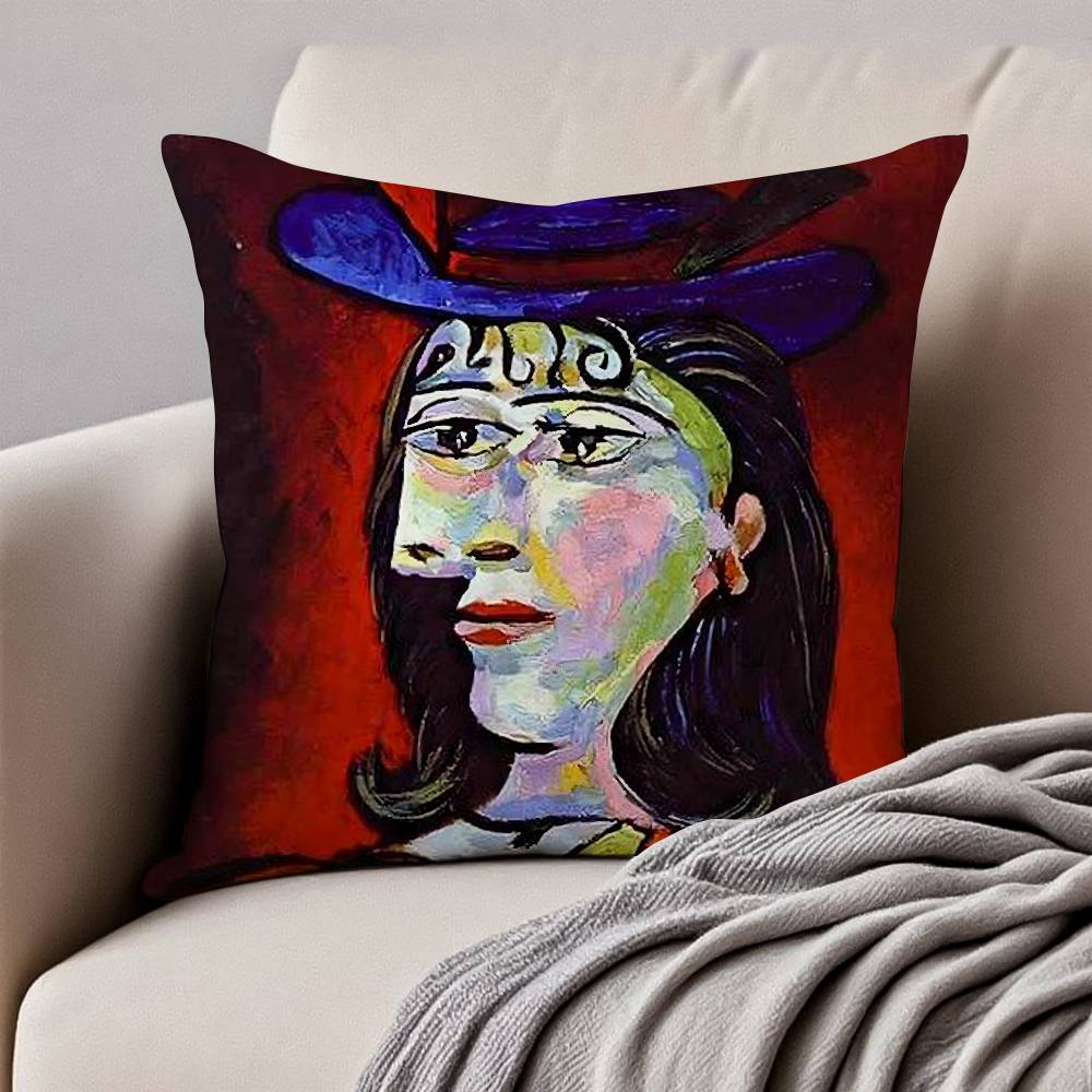 Picasso Kissenbezug Staubmilbenfrei Verdeckter Reißverschluss Sofa Bett