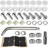 Anti Theft License Plate Screws, Tamper Resistant Licence Plate Kit, 1/4"(M6) Security Screws, Rust Proof Stainless Steel Bolts Fasteners Kit For