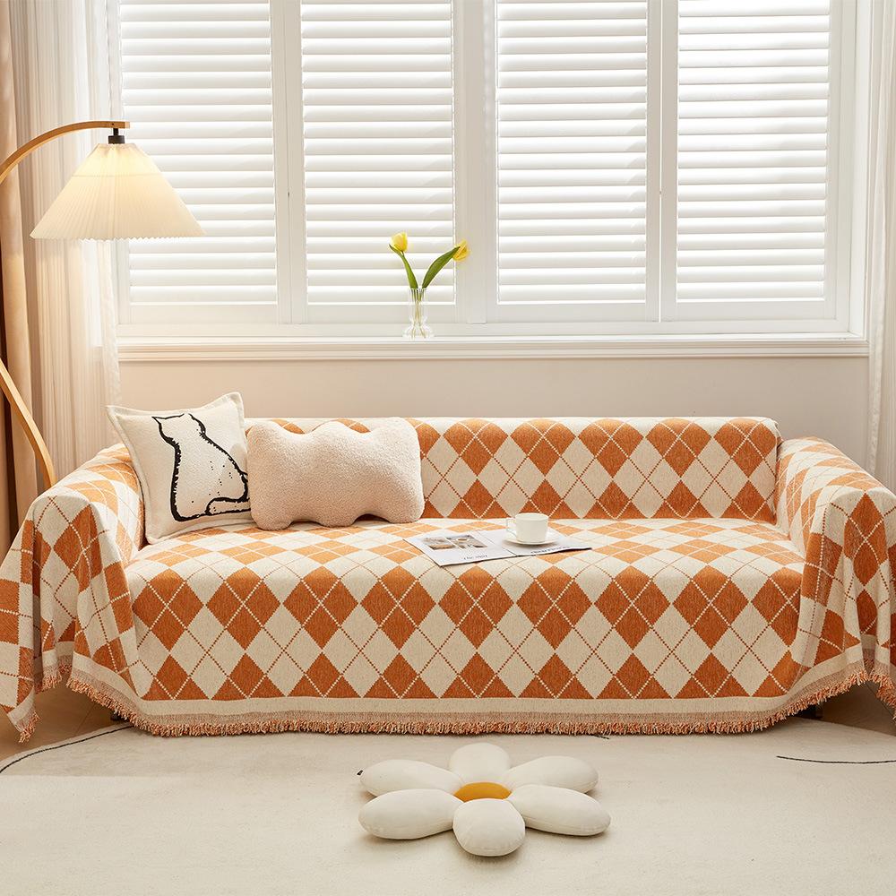 Full Cover Cloth Sofa Towel Four Seasons Universal Modern Simple Cushion All-Inclusive Sofa Cover Cushion Cover Towel Anti-Cat Scratch