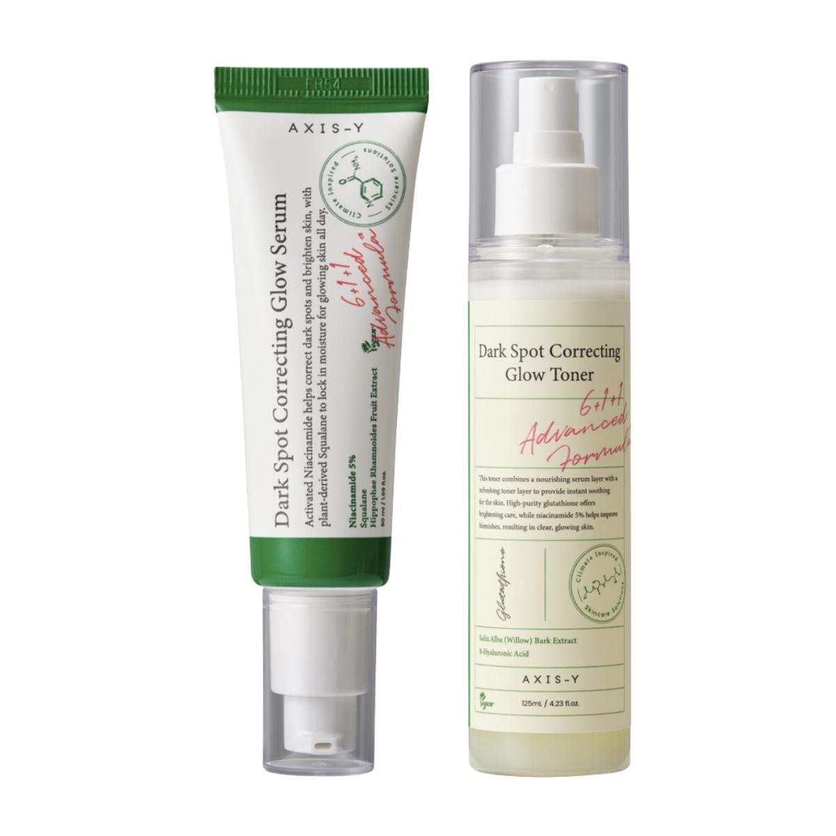 [AXIS-Y] Набор Сыворотка для сияния, корректирующая темные пятна 50 мл + Тонер 125 мл