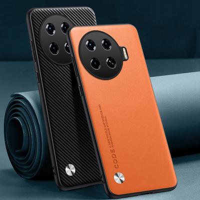 Capa de Couro PU de Luxo Para Tecno Spark 20 Pro Plus Capa Traseira Silicone Fosco Proteção Total Capa de Celular Para Tecno Spark 20 Pro+