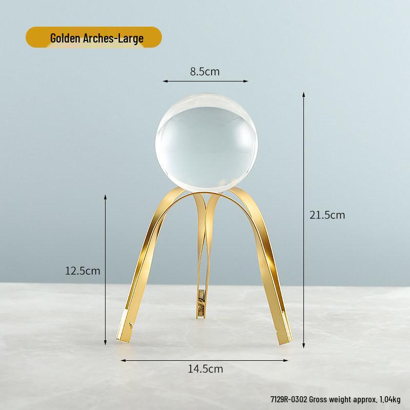 Golden Light Luxury Resin Handicrafts Collection: Ornaments for Office, Living Room, Wine & TV Cabinets