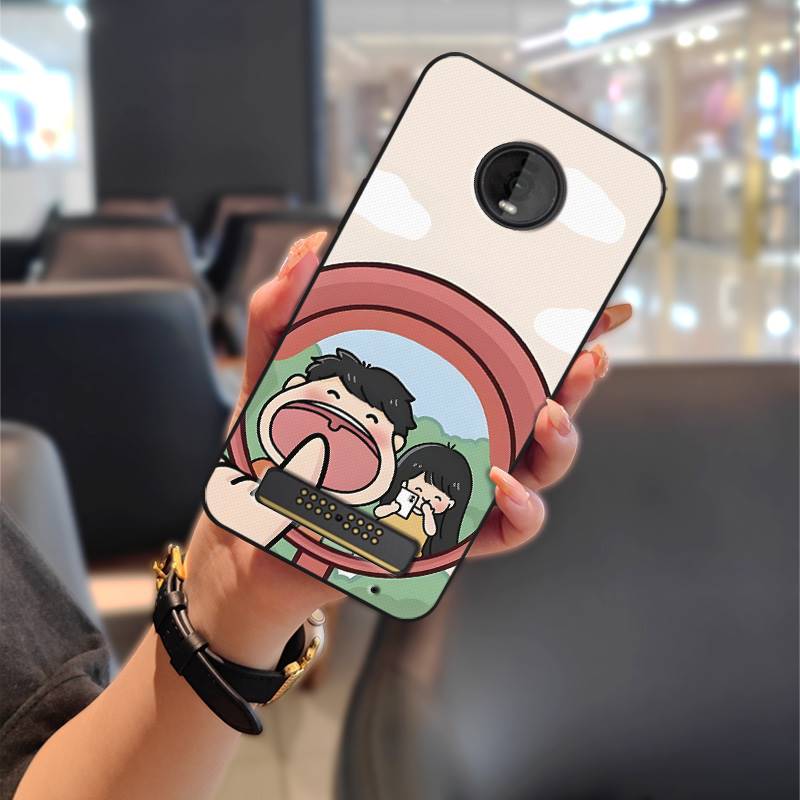 Cartoon Stoßfestes Handyhülle Für MOTO Z4 Play Graffiti Modedesign Wasserdicht Schmutzabweisend Anti-Knock TPU Langlebig