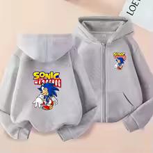 Kids Girls Boy 3-12 Yrs Zipper Style Cardigan Hot Sale Hoodie Sweatshirt Leisure Coat Sports Trend Top Anime Film Print Clothing