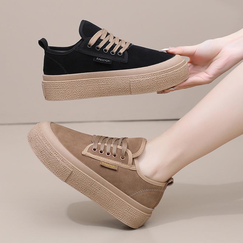 Shoes women's spring and autumn new lazy shoes women's shallow mouth one pedal women's soft soles are not tired women's shoes thick soles