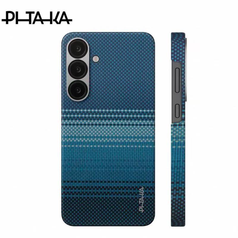 PITAKA Carbon Fibre Case For Samsung S25 Kevlar Wireless Charging Back Cover Case for SAMSUNG S25