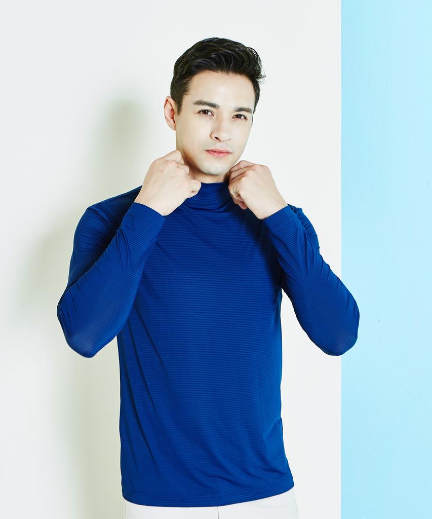 GREGNORMAN Cooling Long Sleeve T-Shirt_Navy