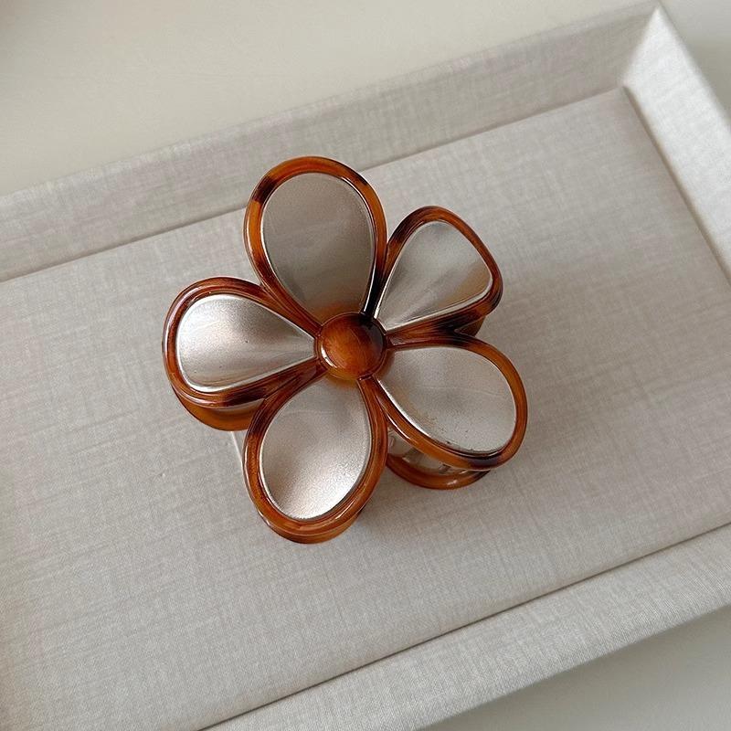 Retro Flower Clips High-end Shark Clips Half-tied Hair Clips Frellia Hair Clips Ponytail Clips