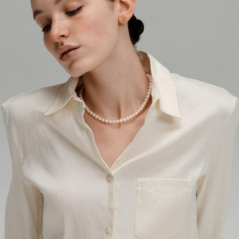 VINTAGE HOLLYWOOD Natural Pearl Necklace_VH25NNNE101V