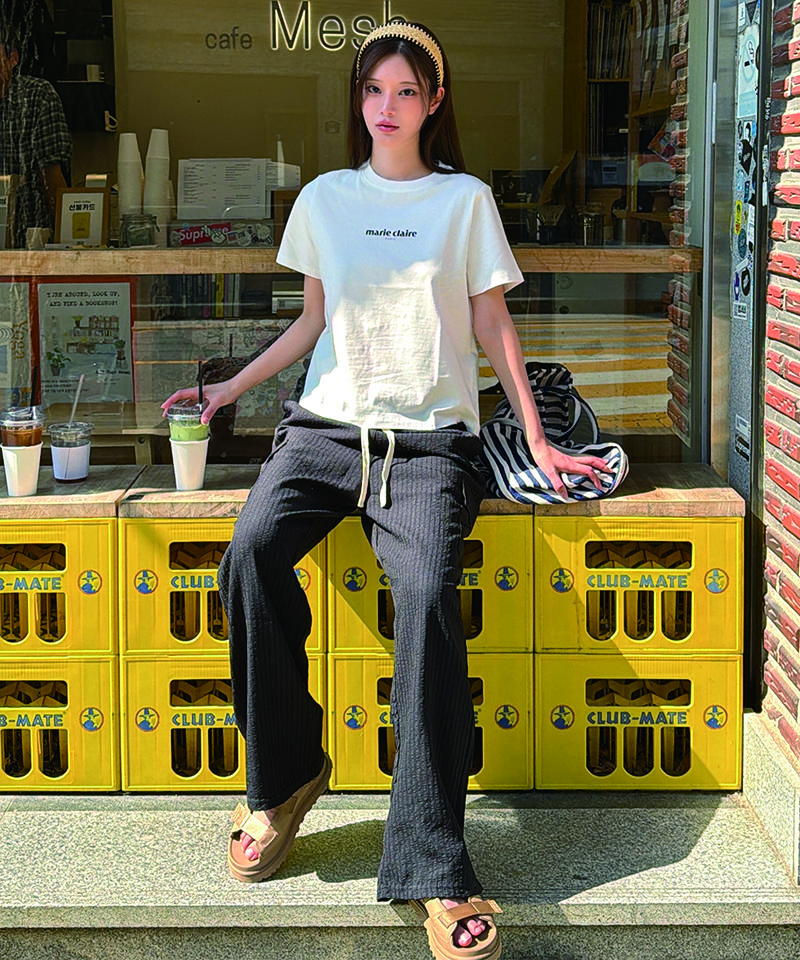 MARIE CLAIRE Classic Logo Short Sleeve T-Shirt (Magbts49M)