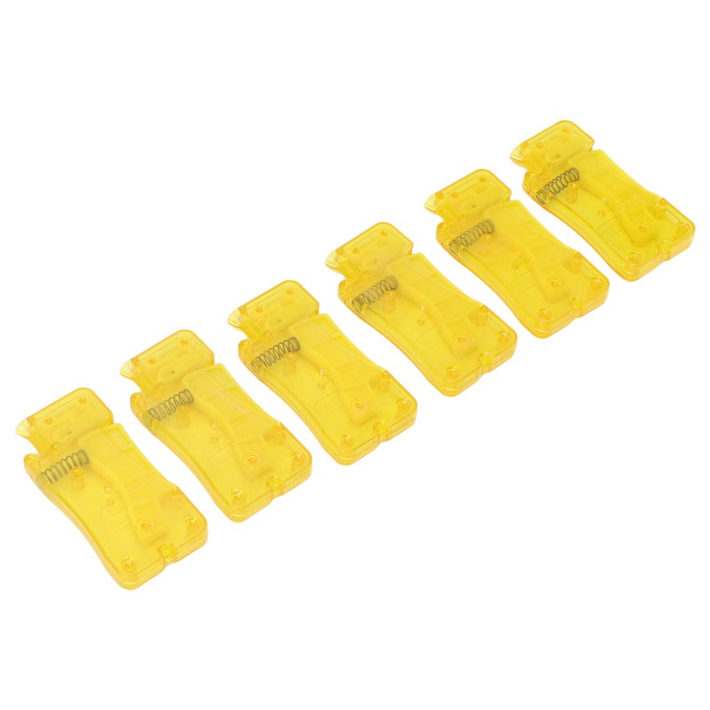 6 Stück Automatischer Nadeleinfädler Gelb DIY Handwerk Trichterdesign Nähfadeneinfädler für ältere Menschen