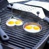 Stainless Steel Grill Cutlery Set - 2 Spatulas, 2 Bottles, 2 Egg Rings, 1 Hamburger Turner, 1 Scraper and 1 Dough Card (9 Pieces)