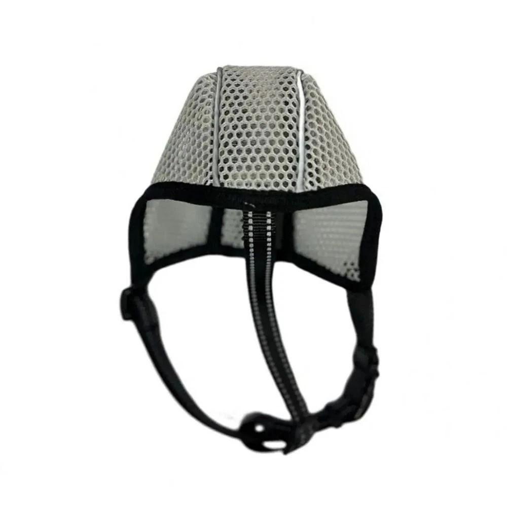 Breathable Mesh Dog Muzzle Adjustable Strap Anti-Bite Dog Mouth Cover Anti-barking Anti-eating Bulldog Muzzle Large Dogs