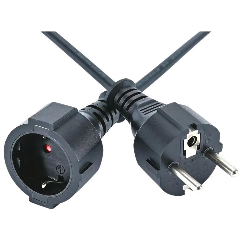 VDE Certified Waterproof European 3-Pin Plug Extension Cord