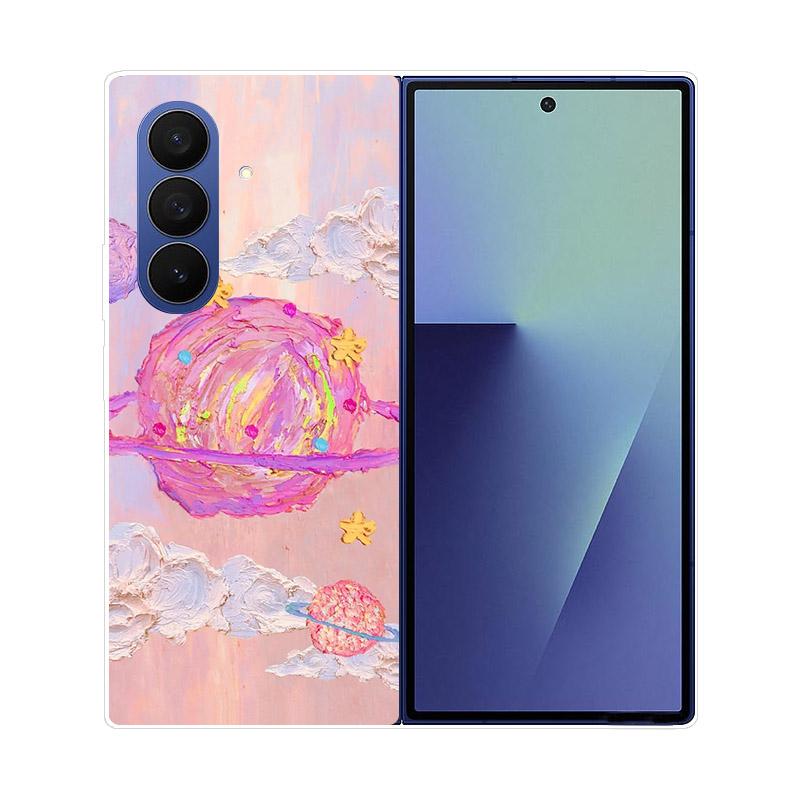 For Samsung Z Fold7 Case Clear Hard PC Folding Cover For Samsung Galaxy Z Fold 7 6 5 4 3 Fold6 Shockproof Transparent Back Funda