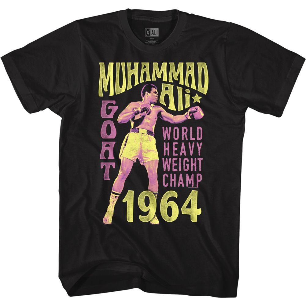 Muhammad Ali Goat 1964 Black Icon Shirt S