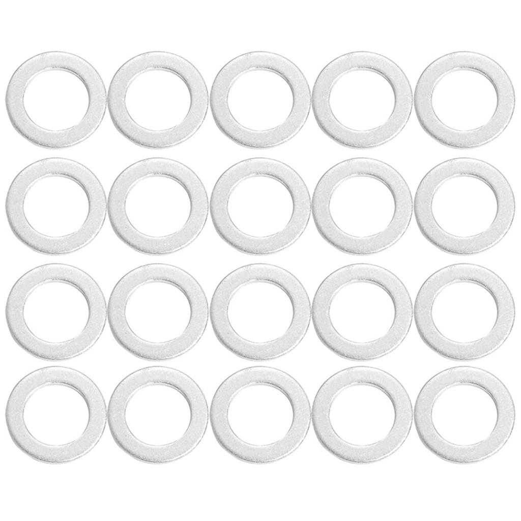 20PCS Thread Oil Drain Sump Plug Gaskets Washer 14mm Hole Seal Ring Car Engine For Honda ACCORD CR-V CIVIC Acura OE# 9410914000