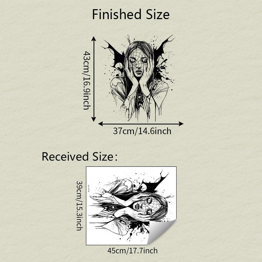 

Хэллоуин Ужас Женский призрак Спальня Гостиная Дом Праздничная атмосфера Декоративные наклейки на стену