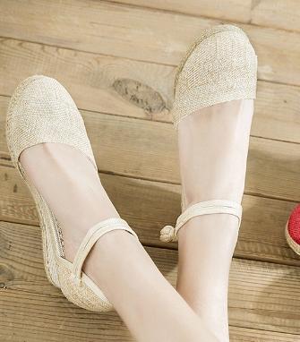 Heeled Sandals Women Wedges Espadrilles Summer Shoes Ladies Comfort Casual Closed Toe Sandal Pumps Heels Party Shoes Footwear