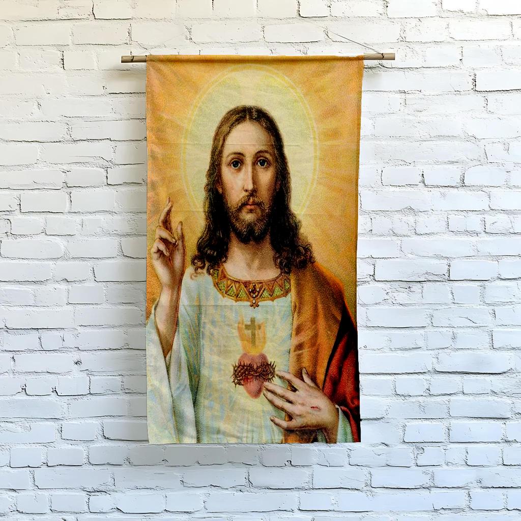 Jesus Malerei Kalligraphie Weich Bedrucktes Flanell Badetuch Schnelltrocknend Benutzerdefiniert Sandfrei Strand Yoga Spa Fitnessstudio Pool Für Erwachsene Hotel