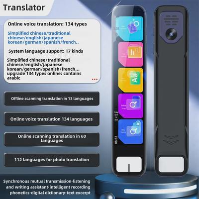 Multilingual Translation and Scanning Pen for Russian, Cantonese, Malay, German, Japanese, and Korean