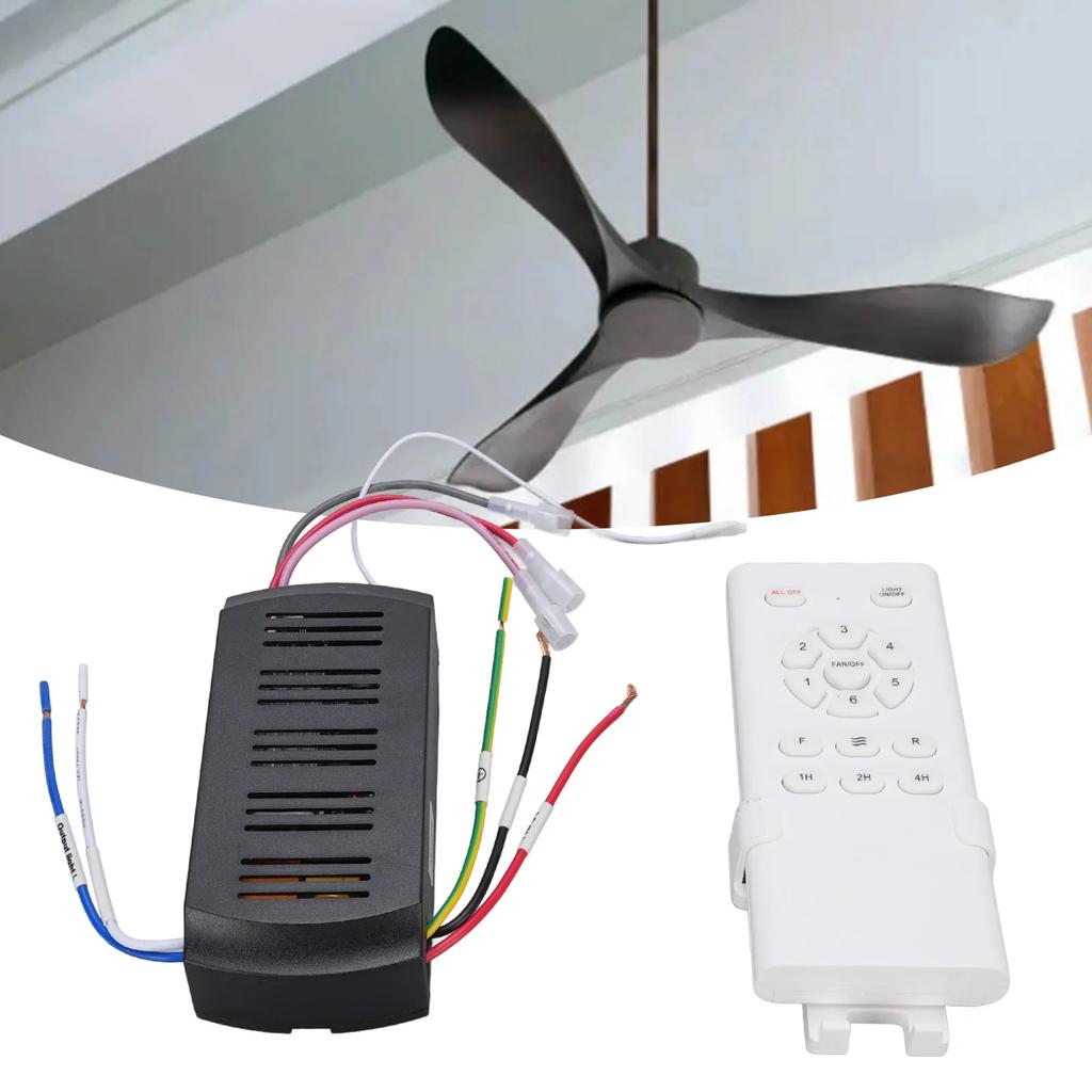Ceiling Fan Remote Control Kit Lightweight ABS Battery Operated Ceiling Fan Remote Control Replacement for Repairing