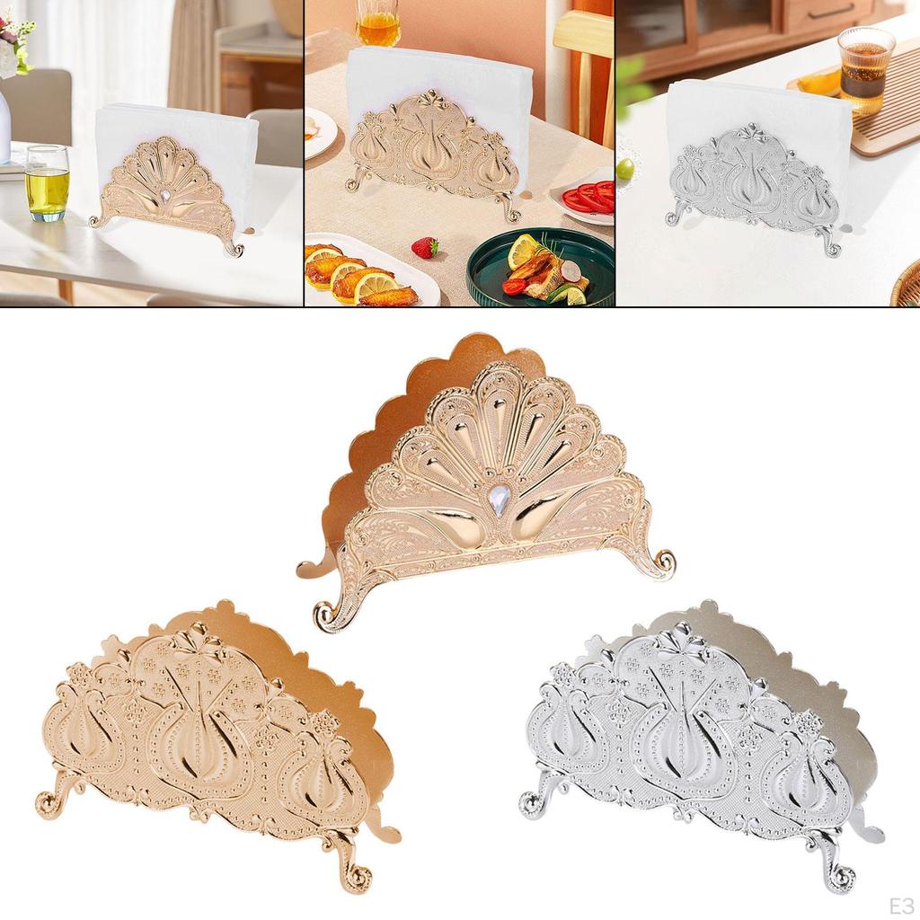 Napkin Holder ,Tissue Dispenser ,Freestanding, Retro Simple Paper Towel Rack Organizer for Home
