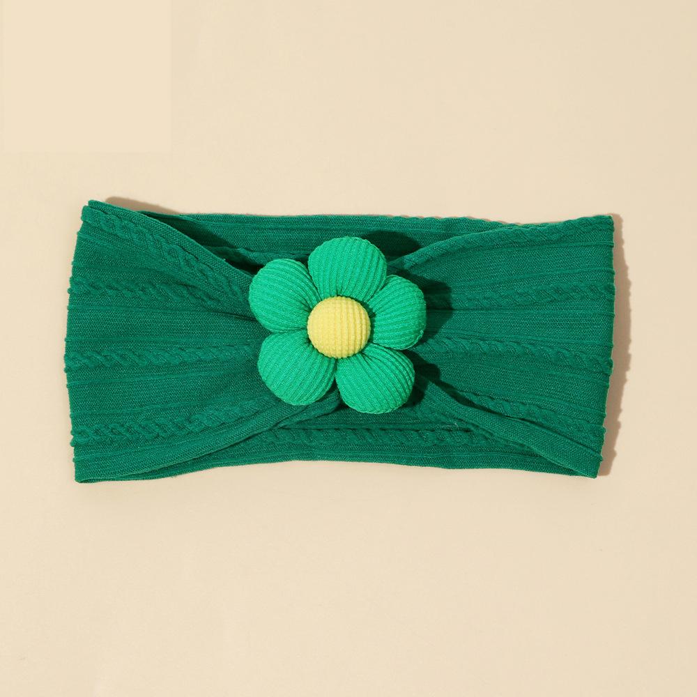 1 szt. Miękki nylonowy szalik odpowiedni dla noworodka dziewczynka kwiatowa opaska na głowę elastyczna opaska do włosów Turban dziecięce akcesoria do włosów