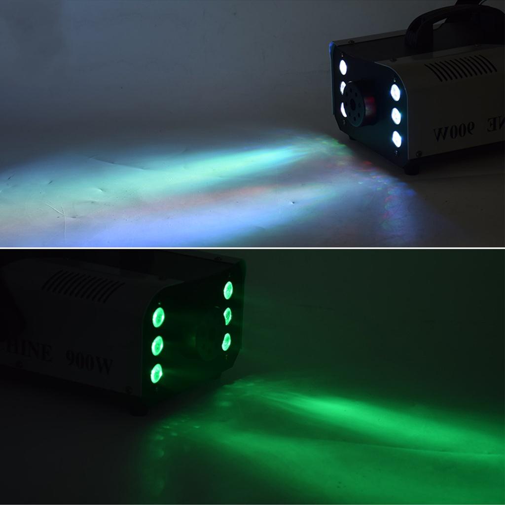 900W Disco Bunte Rauch 3in1 Maschine LED Remote Fogger Auswerfer DJ Weihnachten Party Bühne Licht Nebel Maschine für party Hochzeit
