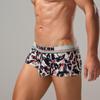 SEOBEAN Men's Low Waist U Pouch Boxer Briefs - Trendy Pattern Trunks