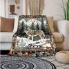 240Gm2 Wolf Customize Your Name Outdoor Blanket Suitable For All Seasons Comfortable And Warm Soft Blanket Suitable For Travel Gifts For Relatives And