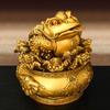 Reichtum Alles Kupfer Goldene Kröte Ornament Dreibeinige Goldene Kröte Schatzschale Hundert Reichtümer Goldene Kröte Heim Wohnzimmer Ornamente