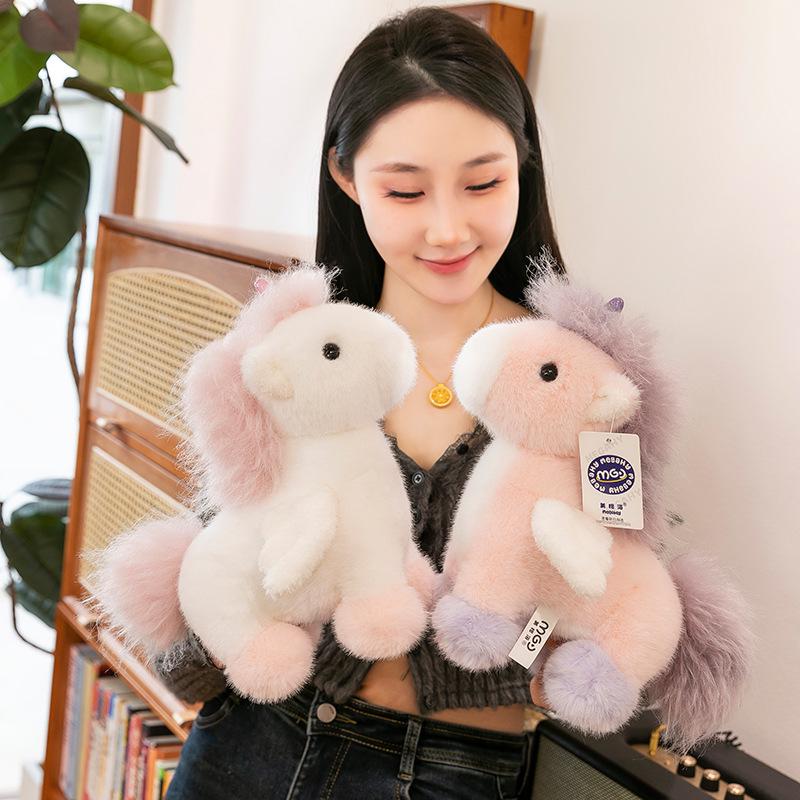 Nicole Pony Plush Doll: Cute Mustang Figurine and Sleeping Pillow for Kids