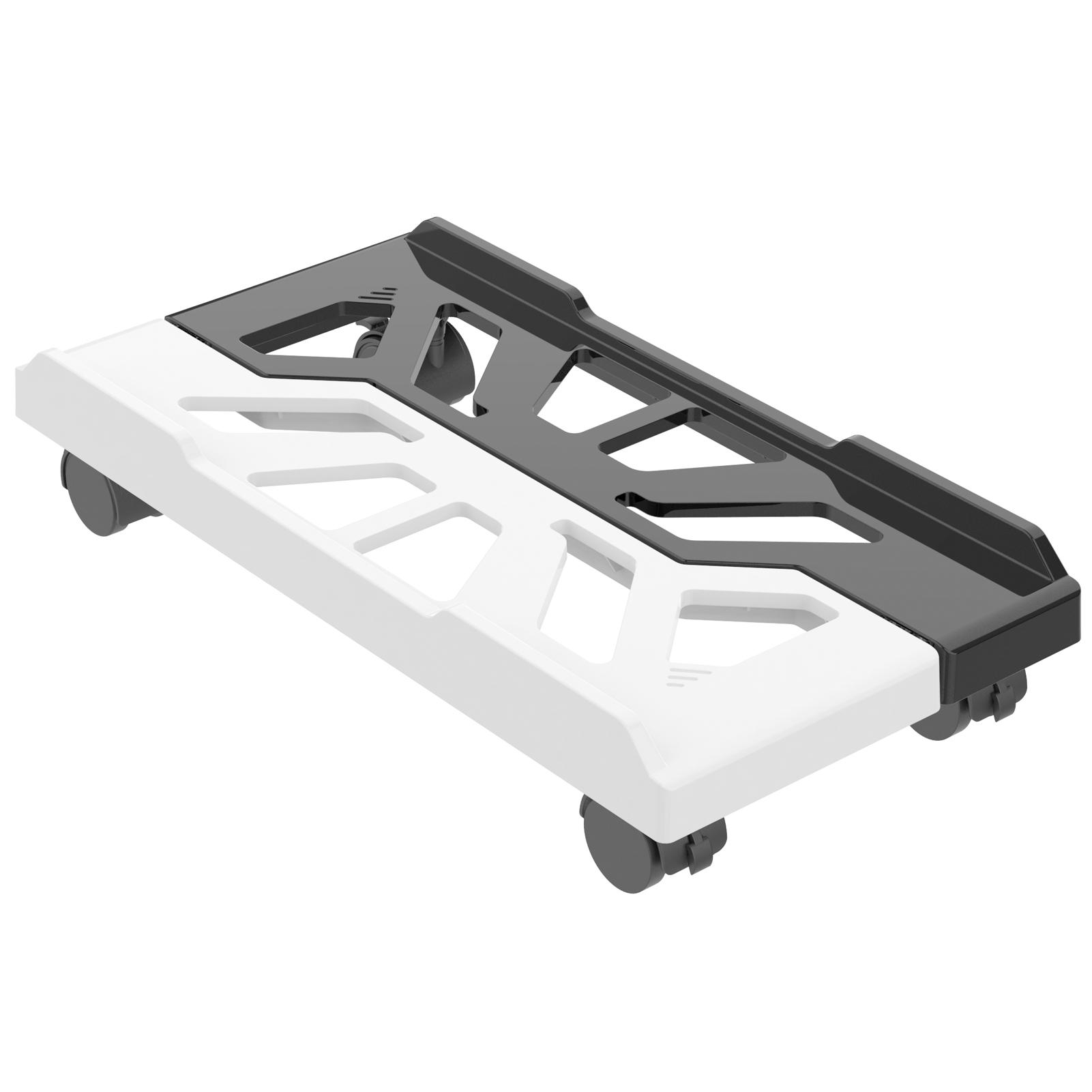 

Регулируемая подставка для компьютера с колесами, держатель для мобильного ПК для дома и офиса, увеличивающий высоту чёрный/белый