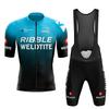 2026 Ny Pro RIBBLE Team Sykkeltrøye Sett Menn Sommer Sykkel Fjell Uniform Ropa Ciclismo Maillot Hombre Sykkelklær Drakt