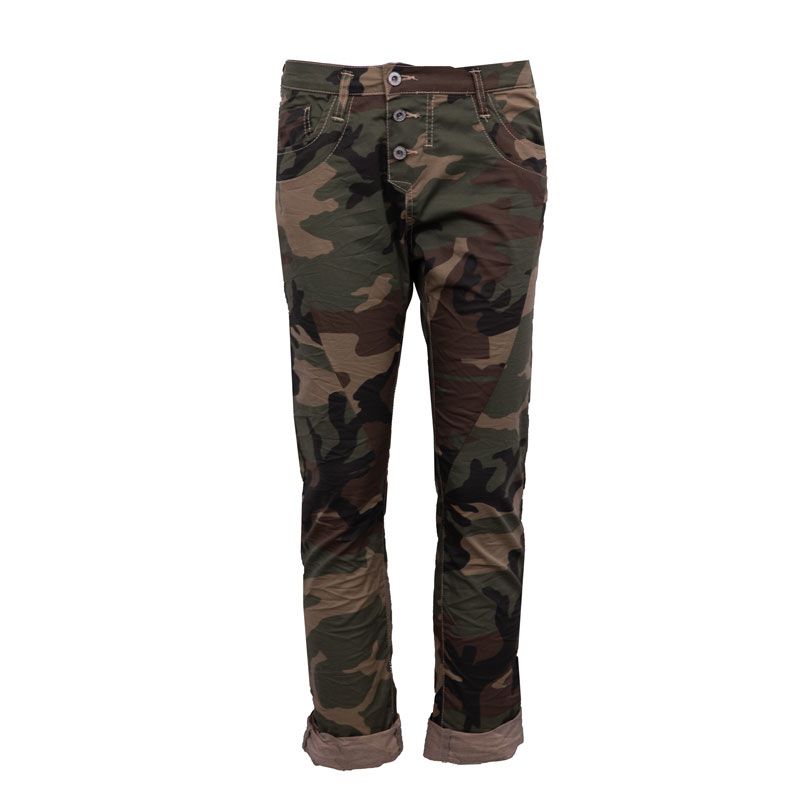 

Женские брюки-карго облегающего кроя цвета хаки PLEASE XS хаки