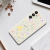For Samsung Galaxy A16 5G/4G Case Small Flowers Pattern Printing Straight Edge TPU Phone Back Cover